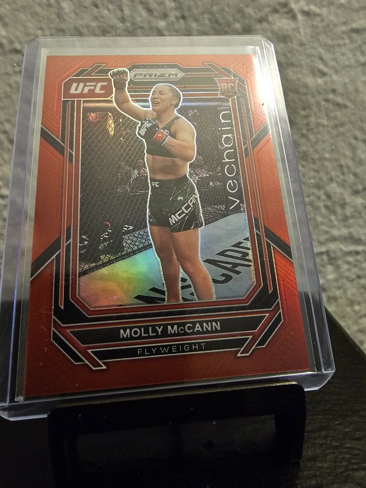 2023 Panini Prizm UFC MMA #114 Molly McCann - Flyweight RC RED PRIZM /199