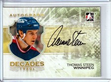 2010-11 ITG Decades 1980s Autographs #ATS Thomas Steen - WINNIPEG - SET BREAK