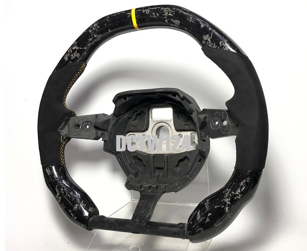 Forged Carbon steering wheel Lamborghini Huracan all model RED ring stitching