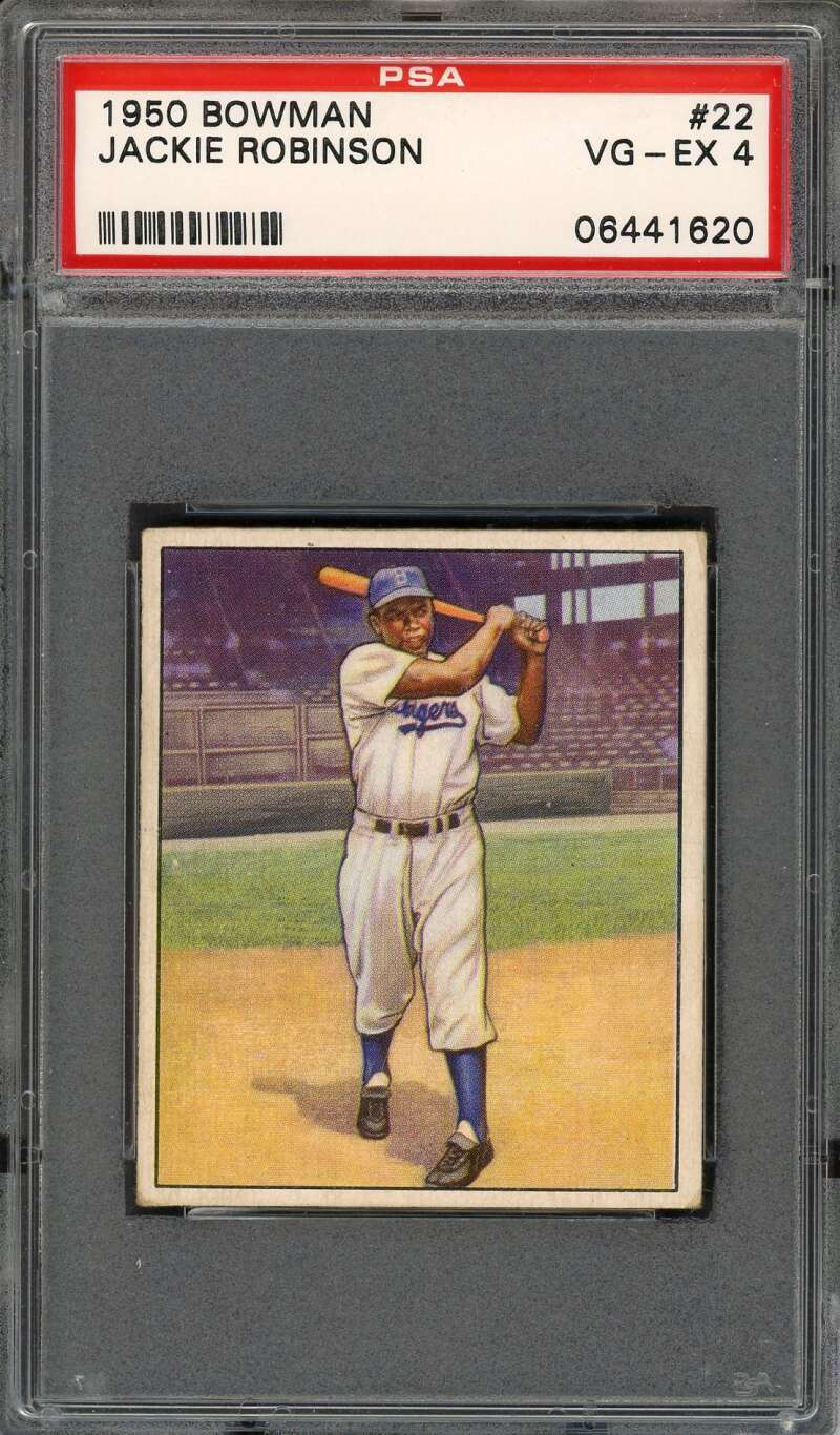 1950 Bowman 22 Jackie Robinson PSA 4 06441620