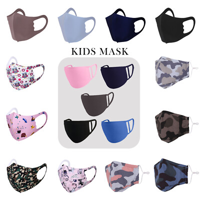 Kinder Gesichtsmaske waschbare Maske wiederverwendbare Maske Baumwolle Spaß Druck Maske