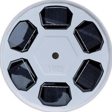 White Premium Solar Flag Pole Light - 48 LED Ultra Bright - Weather Proof Design