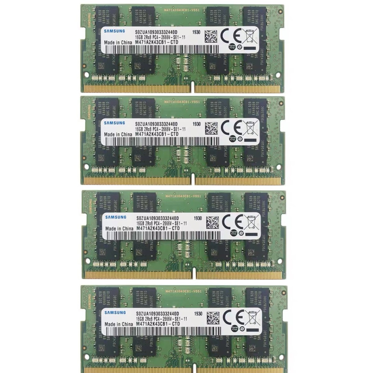 Samsung 64GB (4X 16GB) DDR4 PC4-21300 2666MHz Notebook Laptop