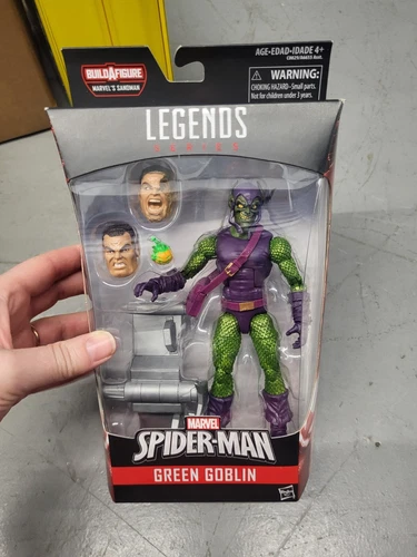 Marvel Legends Series, Spiderman, Green Goblin, BAF, MARVELS SANDMAN, NUEVO EN CAJA