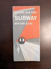 1963 Official New York Subway Map and Guide