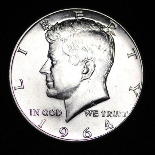 1964-D Kennedy Silver Half Dollar *53 YEARS OLD* GEM BU FREE SHIPPING! - Picture 1 of 2