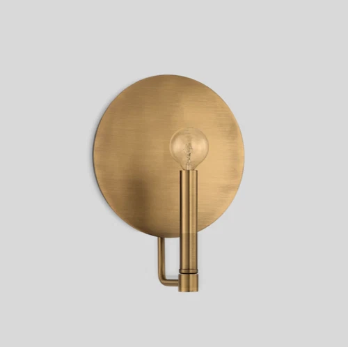 The Wall Sconce – Aged Brass Vintage-Inspired Bath Light - Picture 1 of 4