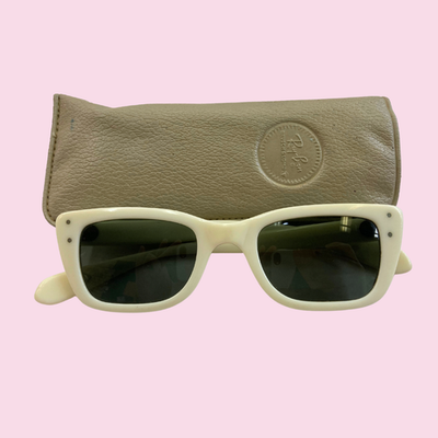 Vintage 1960s Ray-Ban Bausch & Lomb White Caribbean II Sunglasses