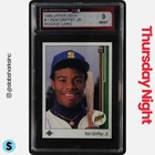 1989 UPPER DECK #1 KEN GRIFFEY JR. RC ROOKIE KSA 9