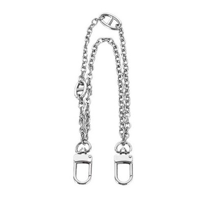Double Layers Bag Chain Strap Retro Purse Chain Decoration Bag Accessories