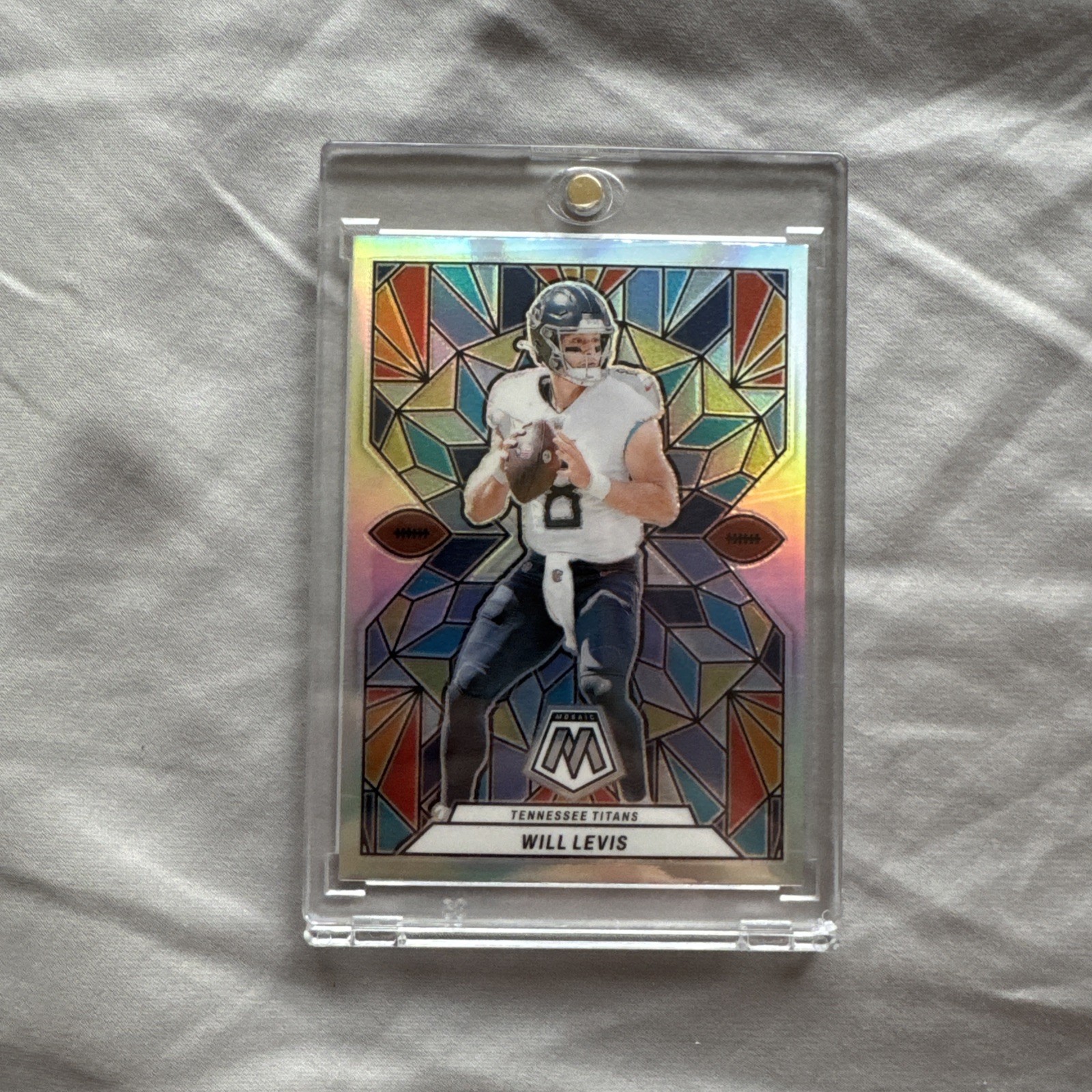 2024 Panini Mosaic Stained Glass Will Levis #SG-12 Tennessee Titans SSP Case Hit