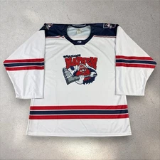 Macon Mayhem Hockey Jersey Men’s XL Embroidered White