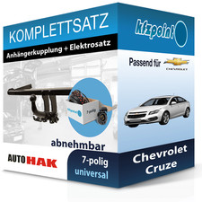 Für Chevrolet Cruze 12- AUTO HAK Anhängerkupplung abnehmbar + 7polig E-Satz neu