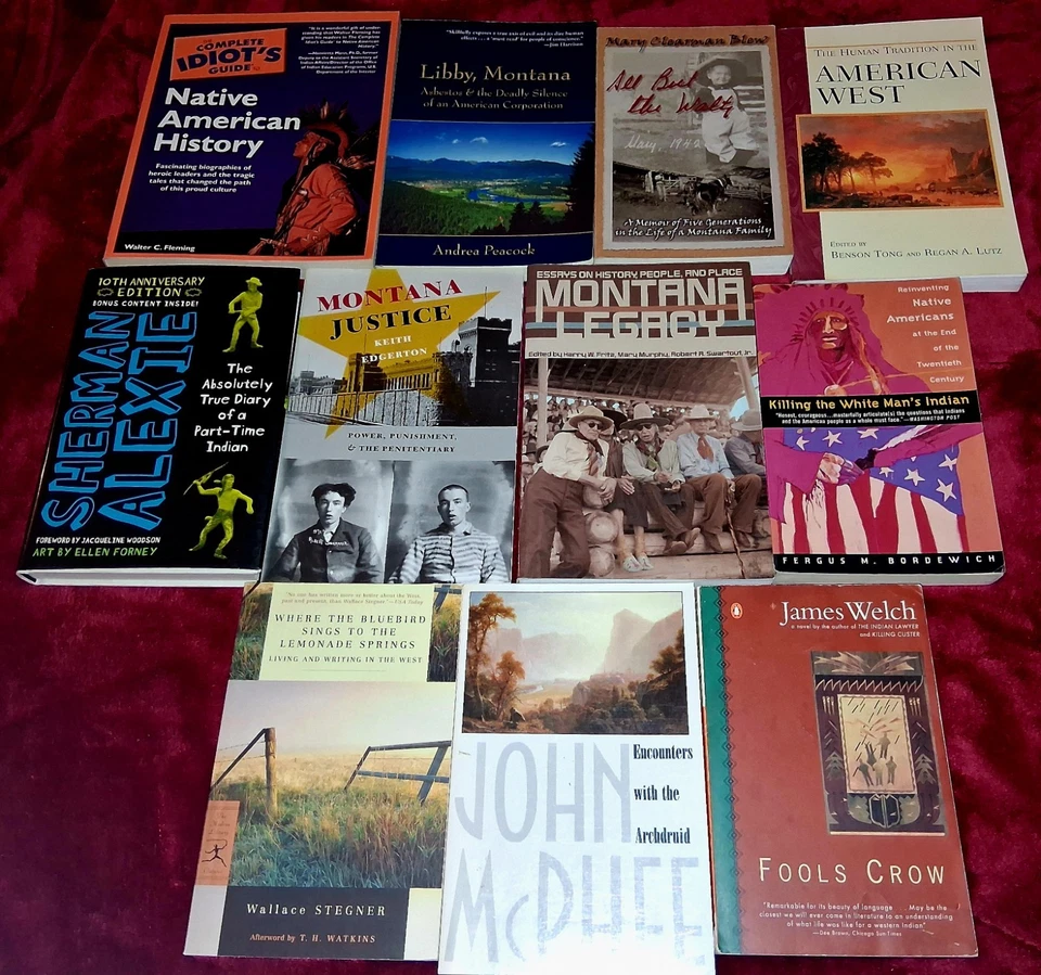 History Book LOT American West Montana Native American History Wallace Stegner - Image 2 of 4