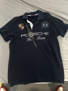 Porsche Motorsport Polo Shirt Pair Official XXL With Porsche Watch