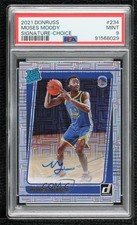 2021 Donruss Rated Rookie Choice Signatures Moses Moody #234 PSA 9 MINT Auto ls5