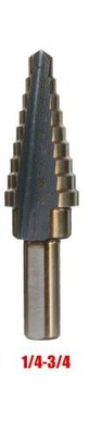 HHIP 1/4-3/4'' HIGH SPEED STEEL STEP DRILL WITH 9 STEPS (5000-0015)
