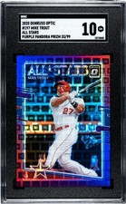 2020 Donruss Optic #197 Mike Trout All-Star SGC 10 Purple Pandora Prizm /99