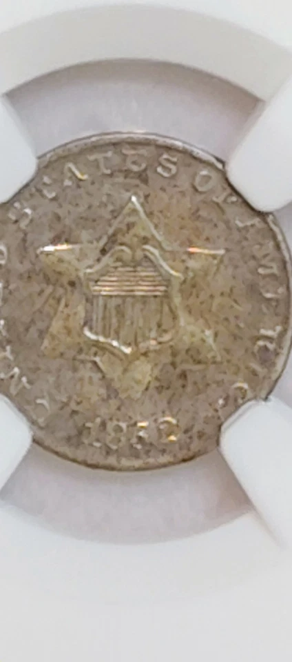 1852 Silver Three Cent: Type 1 Trime - No Outlines to Star - Image 4 of 4