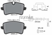 Textar Bremsbelagsatz, Scheibenbremse 2521402 FüR Audi