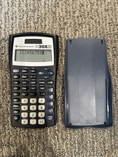 Texas Instruments TI-30X IIS Scientific Calculator Blue w/ Cover Tested Works