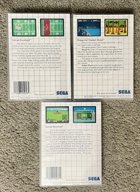Hang-On / Safari Hunt - Great Football - Great Baseball - Sega Master System