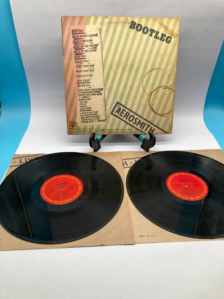 Aerosmith Live Bootleg Vintage Vinyl LP 1978 Columbia Record PC2-35564 - Image 4 of 4