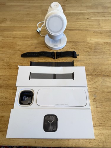 Apple Watch Series 10 46mm A3003 Slate Titanium - GPS+ Cellular ESN is CLEAN