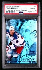 Chris Kreider RC 2012 Flair Retro  Showcase Legacy Collec./150 PSA NM-MT 8,Pop1 