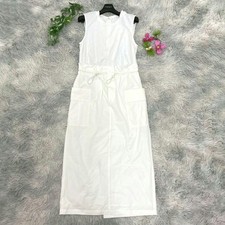 Arpege White Dress Docking Work Material M Used Stylish Office Wear