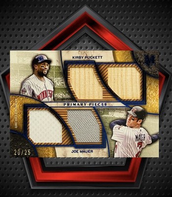 Kirby Puckett & Joe Mauer *20/25* 2025 Topps Museum Collection