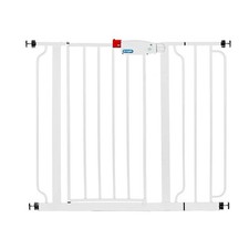 Regalo Step Walk Through Pressure Mounted Steel Safety Gate w/Door Open Box