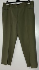 Dressbarn Career Casual Olive Green Stylish Dress Pants Pockets Size 20 On Sale!