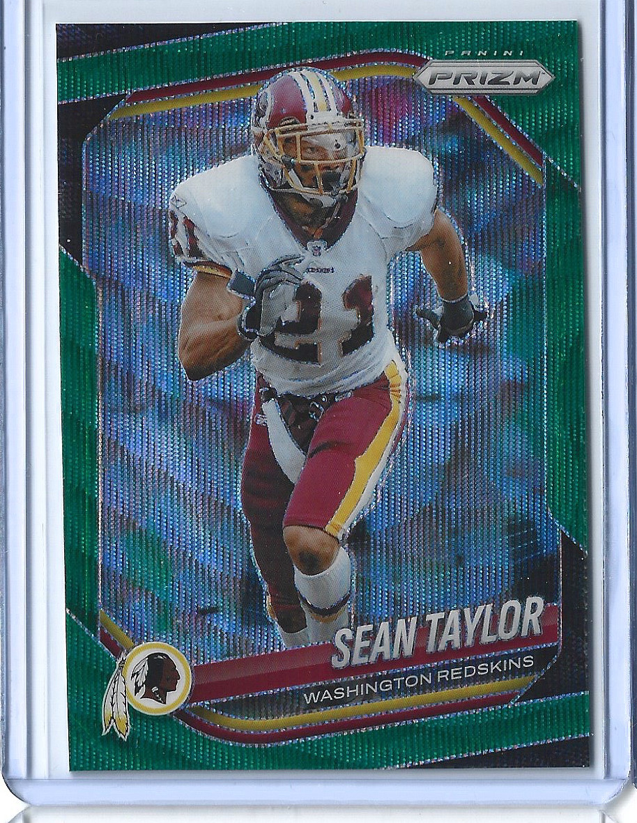 2025 Panini Prizm - Sean Taylor #105 Green Wave Prizm