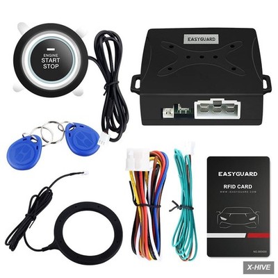 EASYGUARD EC004 Smart RFID Push Engine Start Button kit & Keyless Go System...