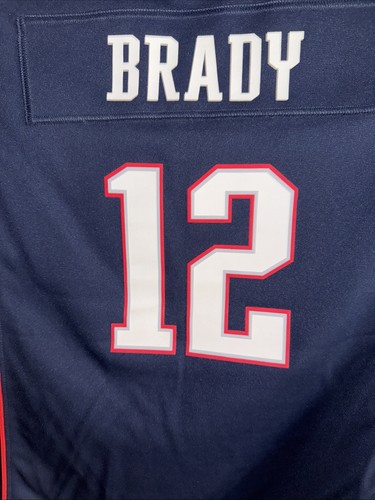 Maglia Nike Blu New England Patriots #C Tom Brady (B61) - Foto 12 di 13