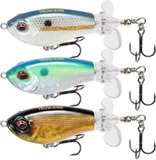 TRUSCEND Top Water Fishing Lures with BKK Hooks, 3in (8cm), A-3",0.3oz 