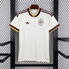adidas Spain National Team Soccer Jersey White Maroon Gold w/ RFEF Crest M