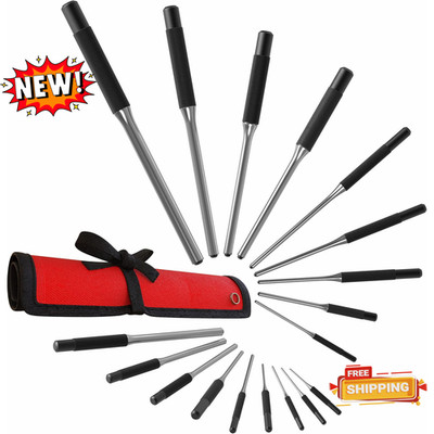 Juego de punzones para pasadores de rodillo (9 piezas): Ideal para armar kits de