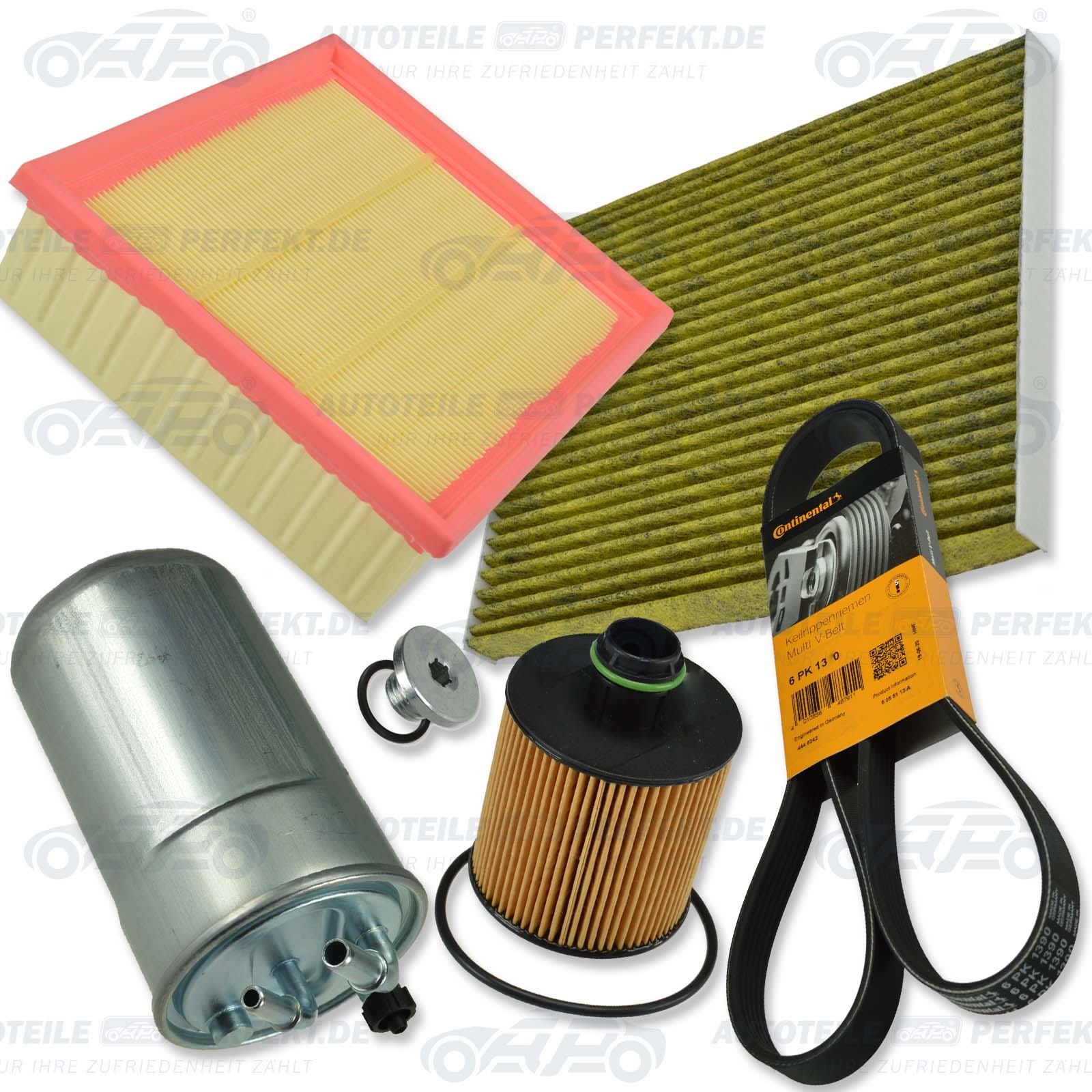 Filtersatz Wartungskit Inspektion S (Ab) Opel Corsa E 1,3 Diesel FüR Ufi-System-image