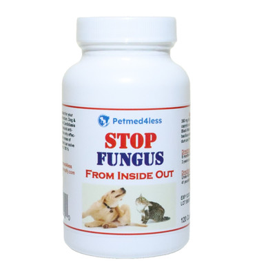 FUNGUS SKIN IN DOGS CATS PETS - FUNGUS YEAST DERMATITIS 120 CAPS (Made in USA)