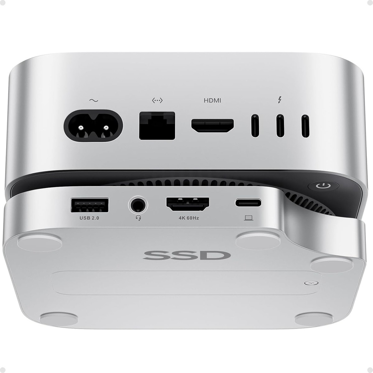 Mac mini M4 Dock with 4TB M.2 SSD Enclosure (SSD NOT Included