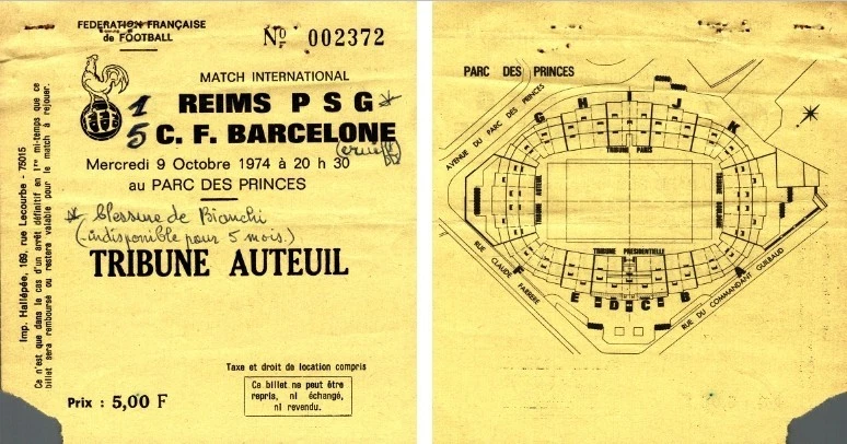 TICKET BILLET ANCIEN football evian thonon Gaillard Lyon et guingamp