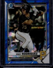 2021 Bowman Draft Sapphire Edition #BDC-168 Endy Rodriguez Pittsburgh Pirates