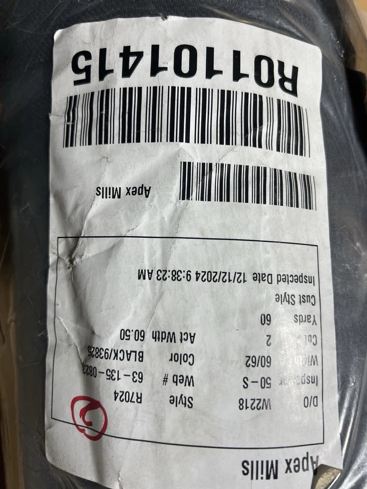 Rede de bolso preta de malha esportiva por jarda, 60” de largura FEITA NOS EUA R7024 - Imagem 4 de 4