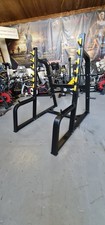 Olympic Squat Rack Plate Loaded Black Commercial Gym Equipment 