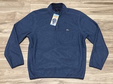 Size L - NWT Eddie Bauer Sweater Fleece Navy Blue