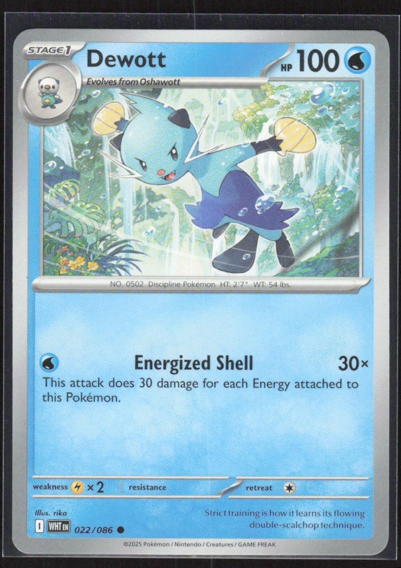 2025 Scarlet & Violet Series - White Flare Dewott Common #22