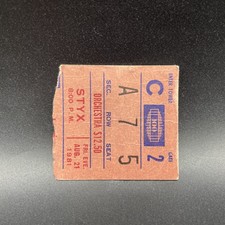 STYX, MADISON SQUARE GARDEN, CONCERT TICKET, AUG 21, 1981