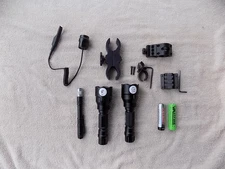 VastFire Red Green LED Hunting Light Set w/ mounts,batteries + Momentary Switch